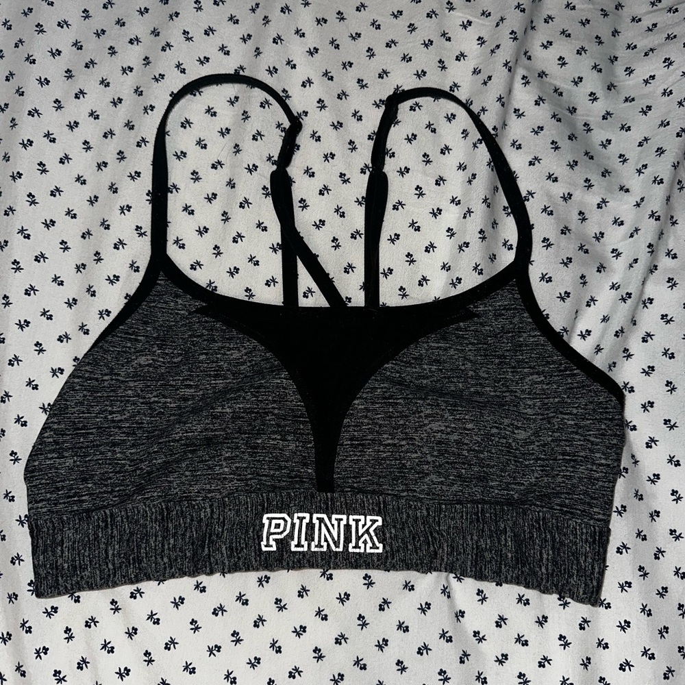 PINK by Victoria Secret sport bra grey/black